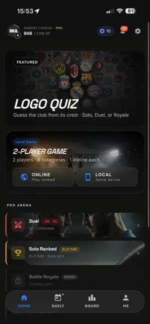 Stepover: Football Quiz screenshot 2