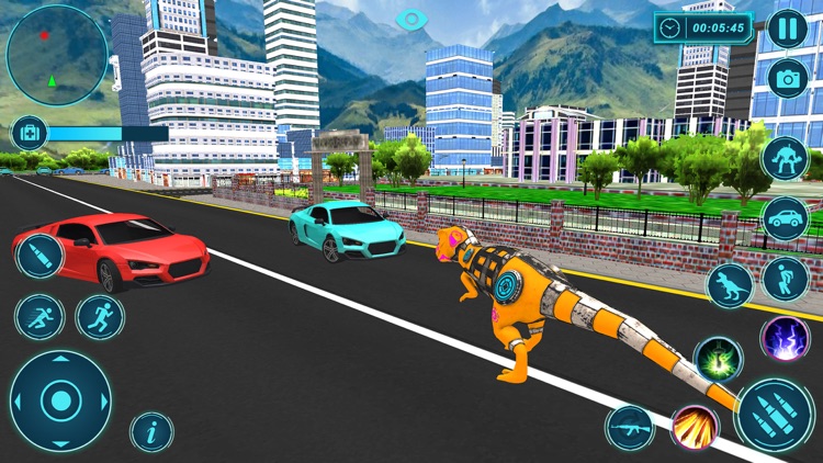 Dino Simulator Robot Battle screenshot-3
