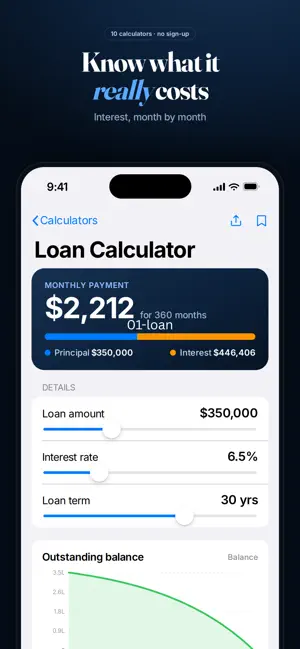 Loan & Mortgage Calculator screenshot 1