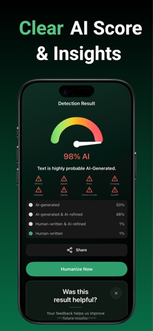 Human AI: Check GPT & Typeset iPhone screenshot