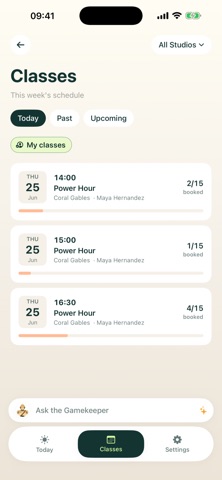 Reserve Fitness screenshot