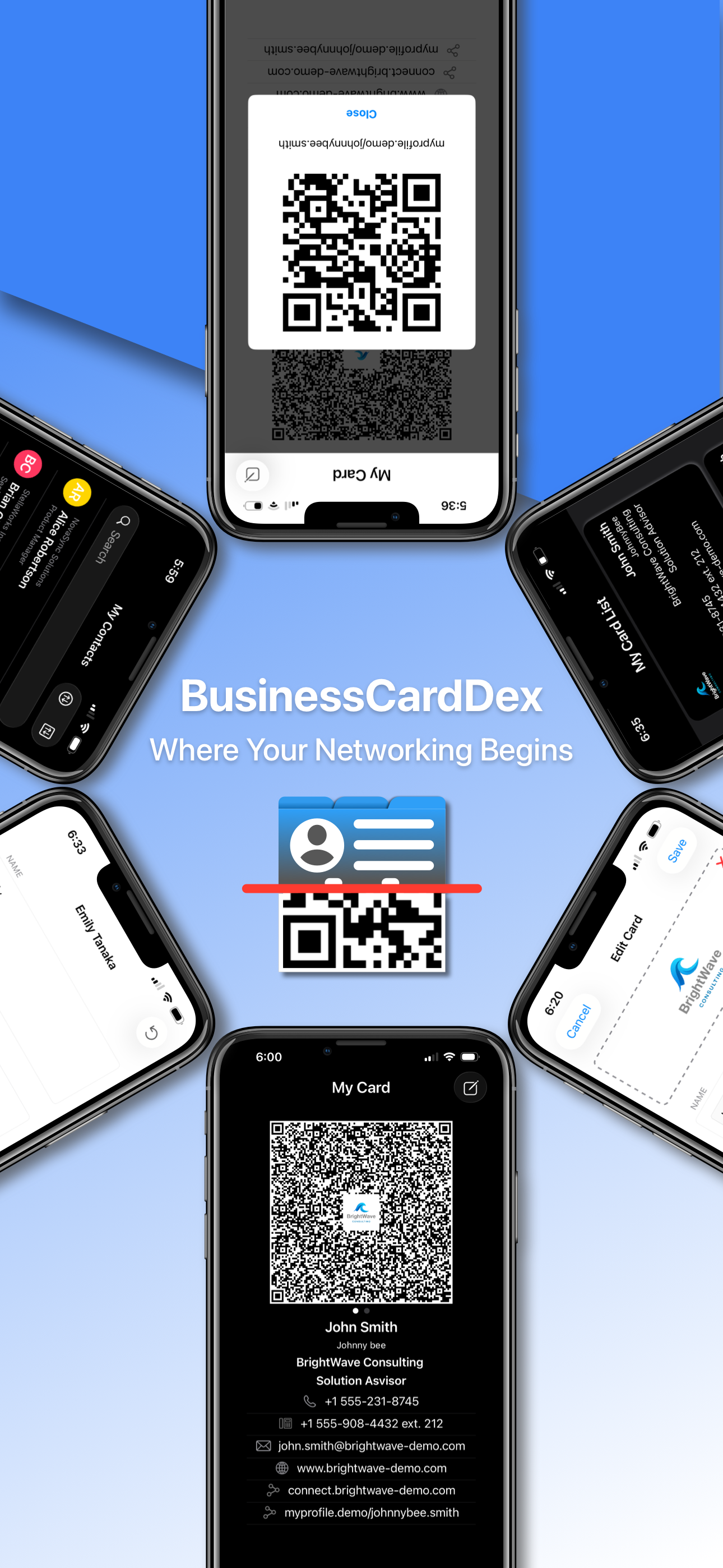BizCardDex - QR Business Card
