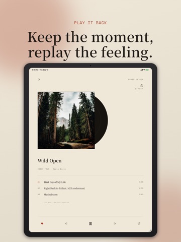 Moodshot: Photo to Music iPad screenshot