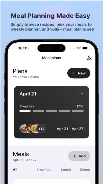 Eatlicious - Meal planner