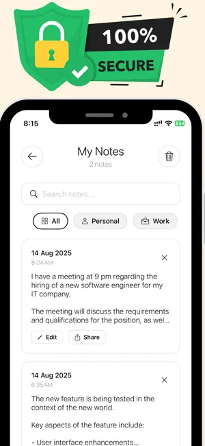 AI Note Taker ° screenshot 4