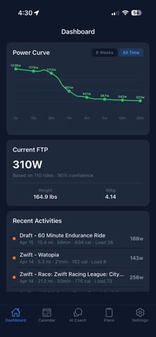Draft Cycling iPhone screenshot