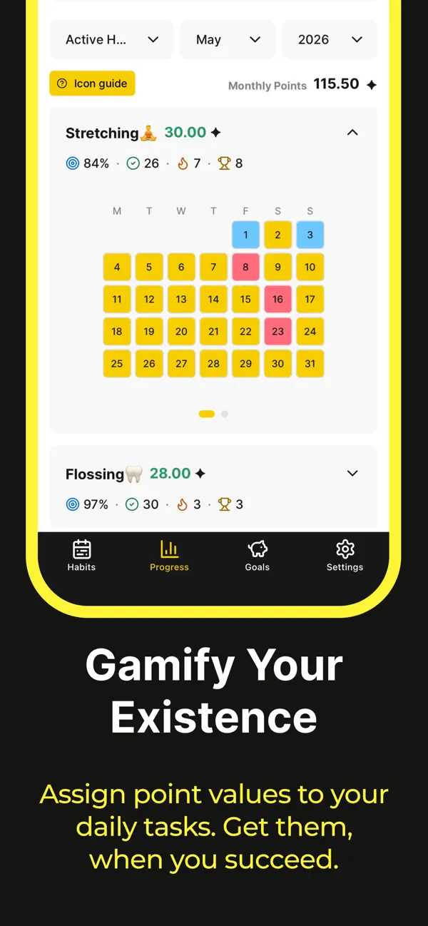 Screenshot #3 pour Habit Bank: Habit Tracker
