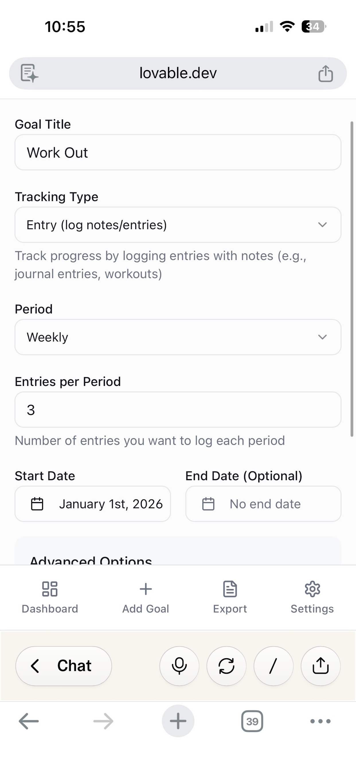 OnTrack - Goal Tracker screenshot 5