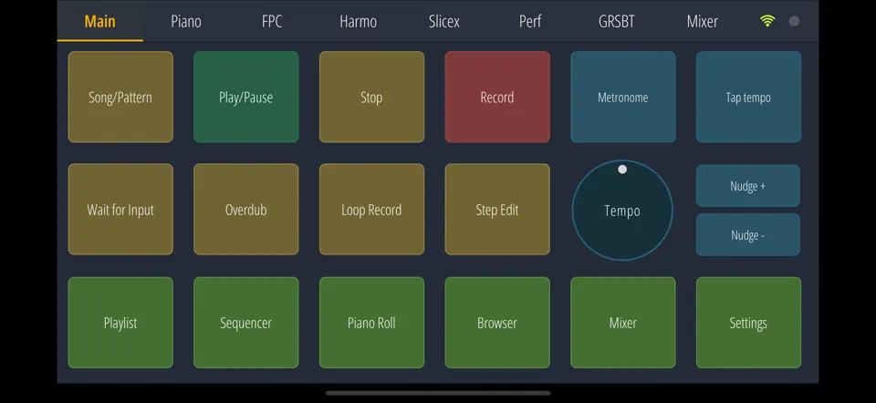 Captura de pantalla de FL Studio Remote en iPhone 3