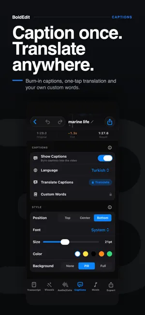 BoldEdit: AI Reel Video Editor screenshot 4