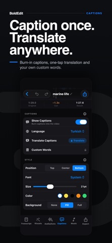 BoldEdit: AI Reel Video Editor Screenshot 4 of 5