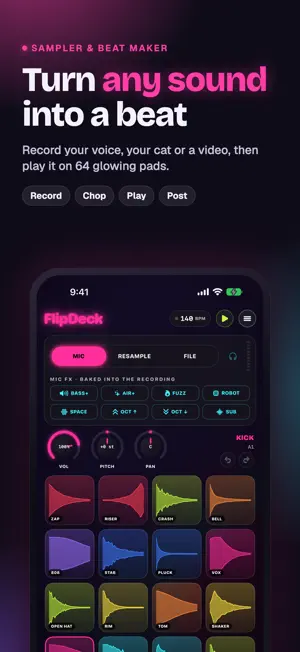 FlipDeck: Sampler & Beat Maker screenshot 1