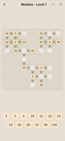 Math Puzzle: Cross Numbers Screenshot 1 of 6