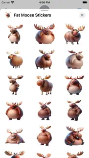 fat moose stickers iphone screenshot 1
