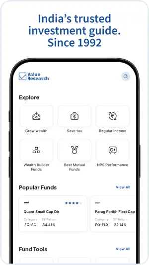 Value Research Online screenshot 1