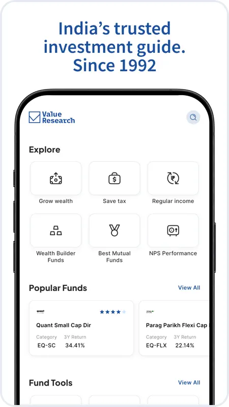 Value Research Online screenshot 1 of 6