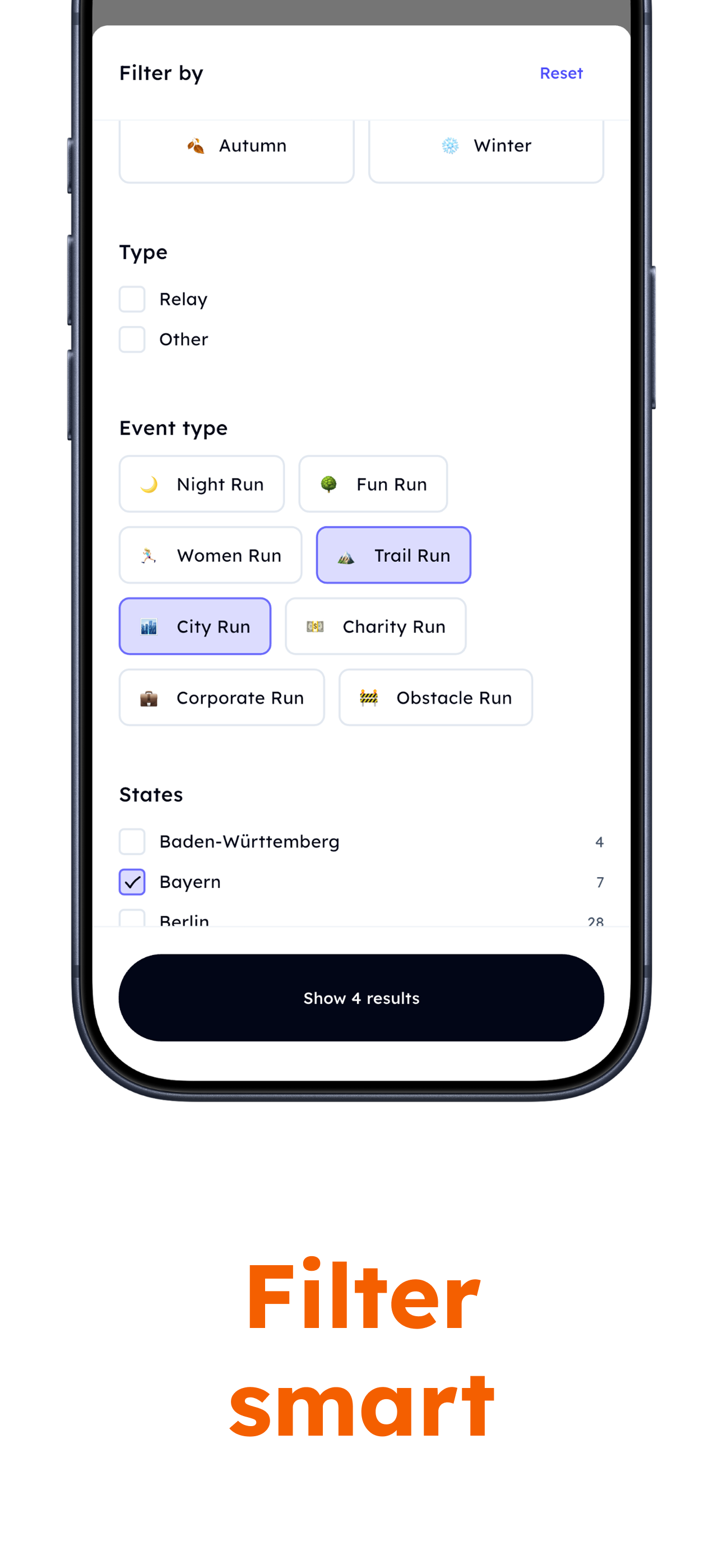 SPORTIVENT: Running calendar