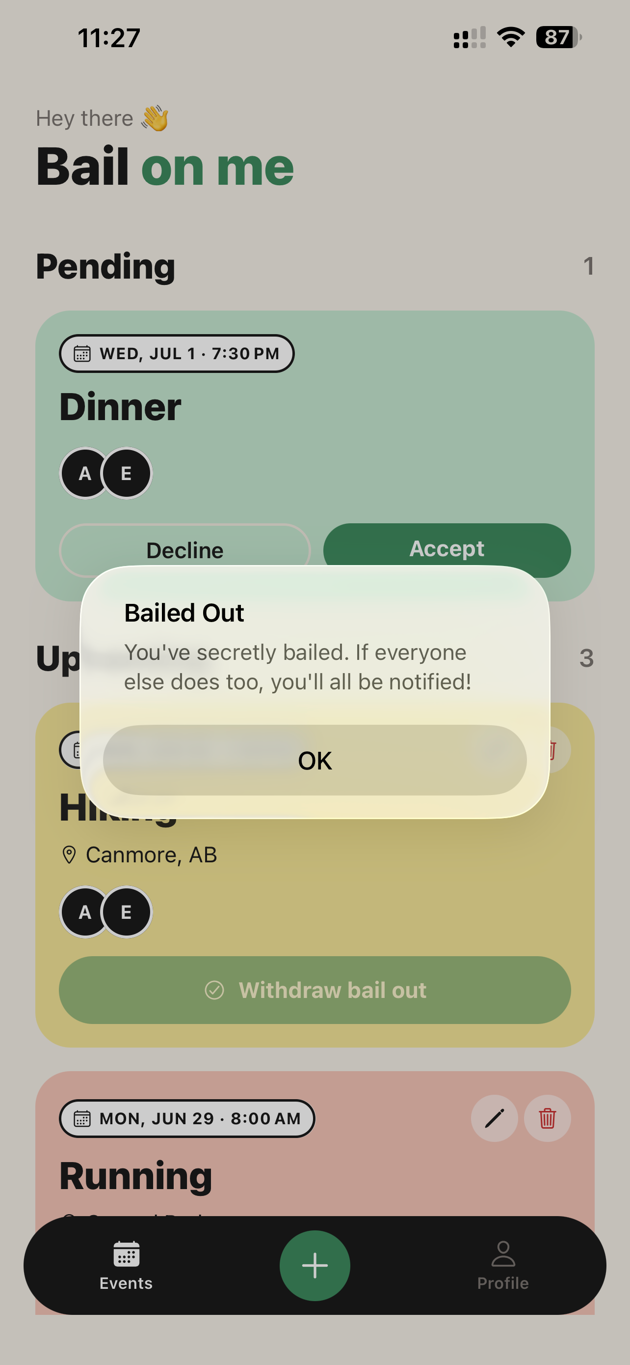 Bail on me screenshot 4