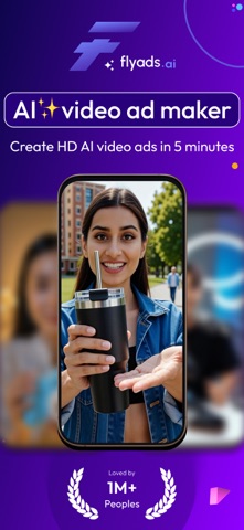 FlyAds - AI Video Ads Maker iPhone screenshot 1