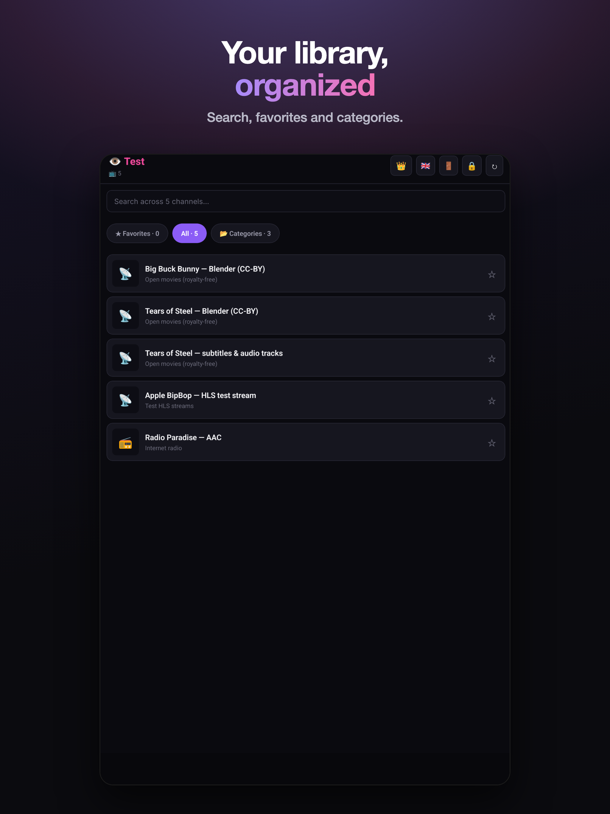Miravu: M3U Media Player screenshot 6