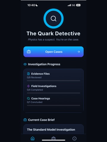 The Quark Detective iPad screenshot