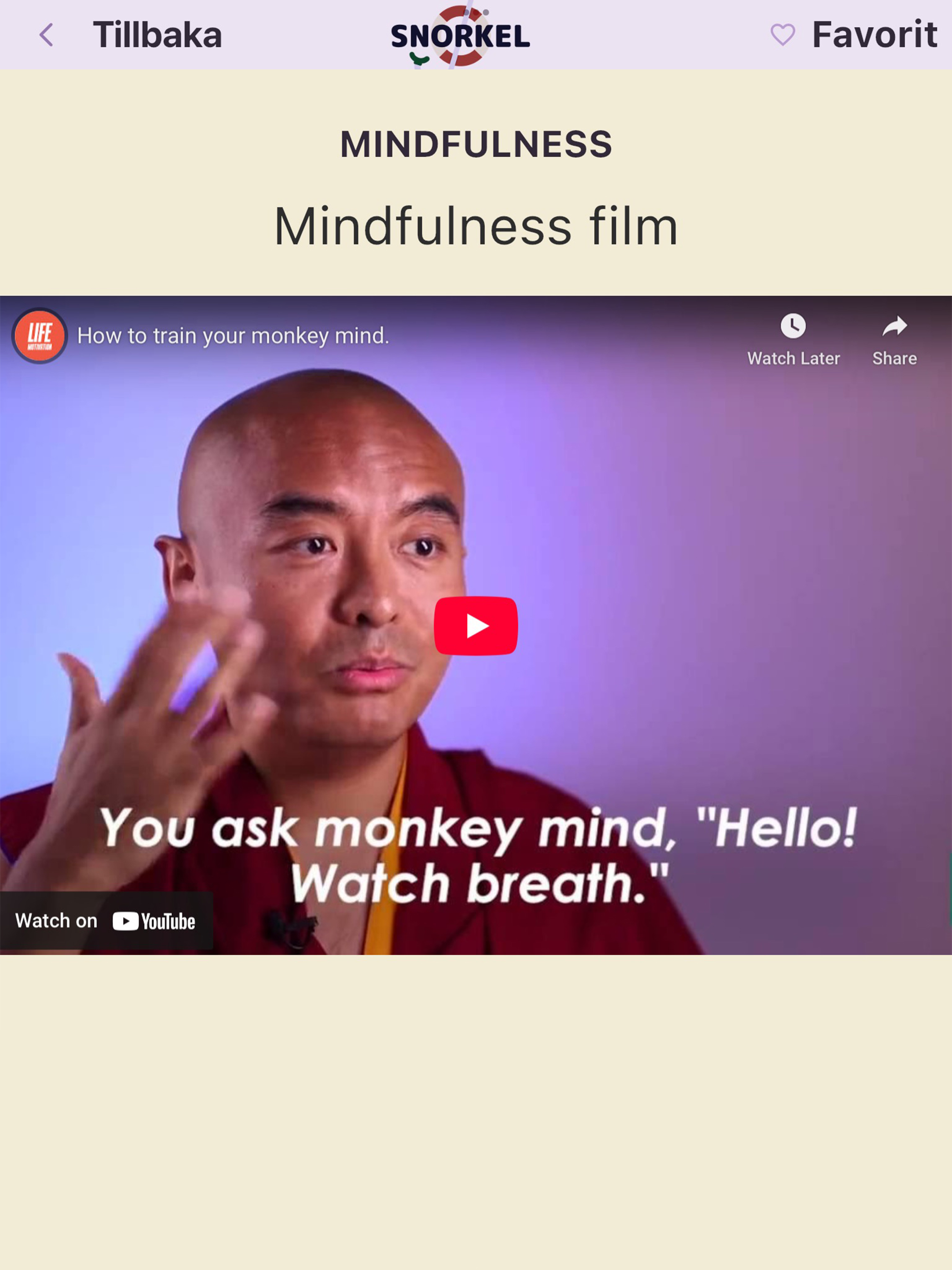 Snorkelövning