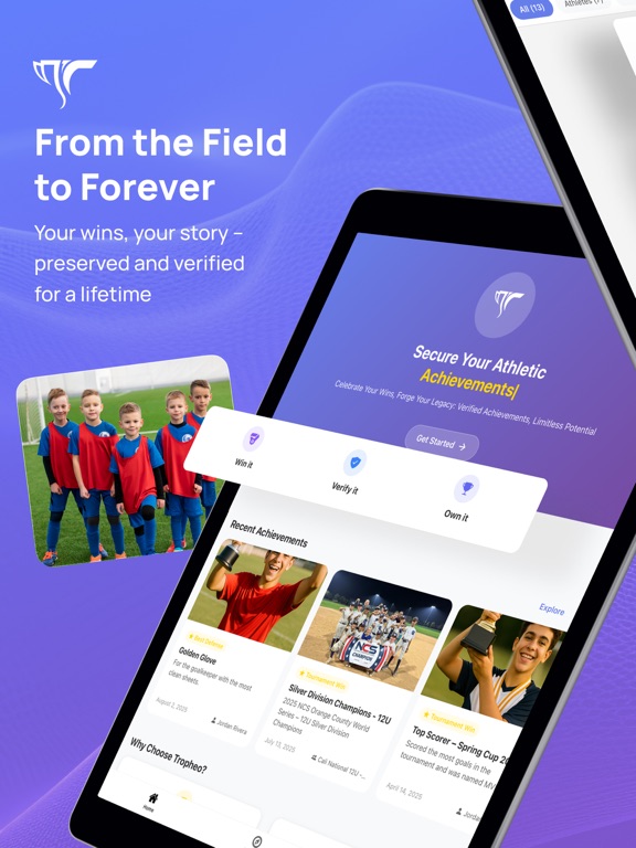 Tropheo iPad screenshot 1 - Sports app