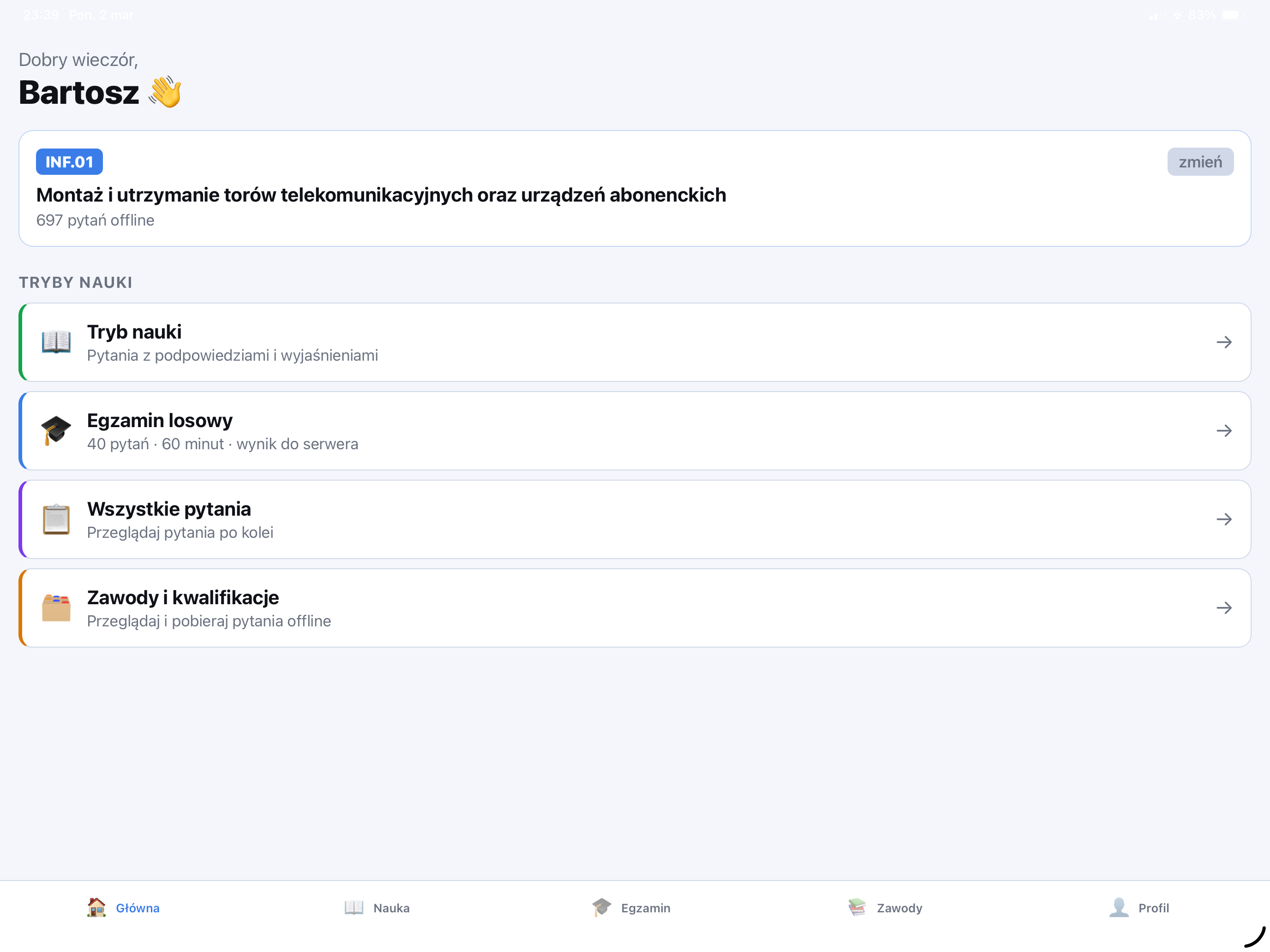 Egzaminy Zawodowe screenshot 6