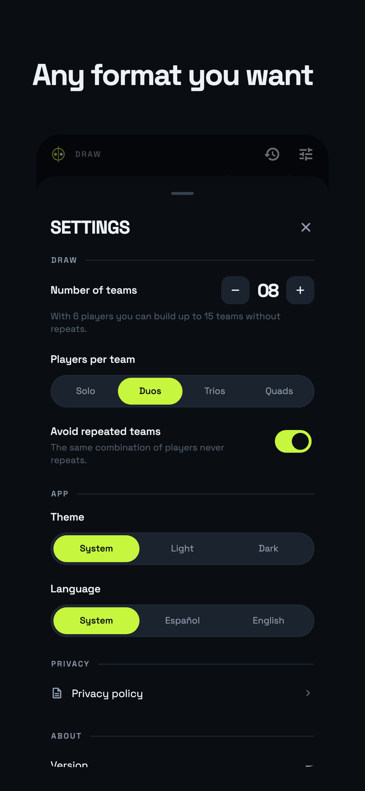 Draw - Random Teams screenshot 5