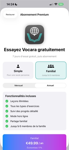 Vocara Vocable screenshot