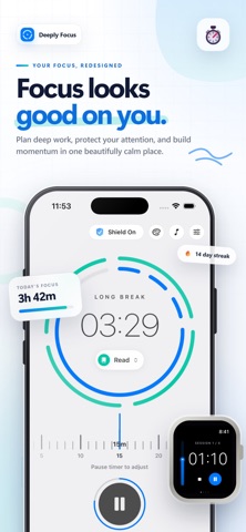 Pomodoro Focus Timer: Deeply Screenshot 1 of 10