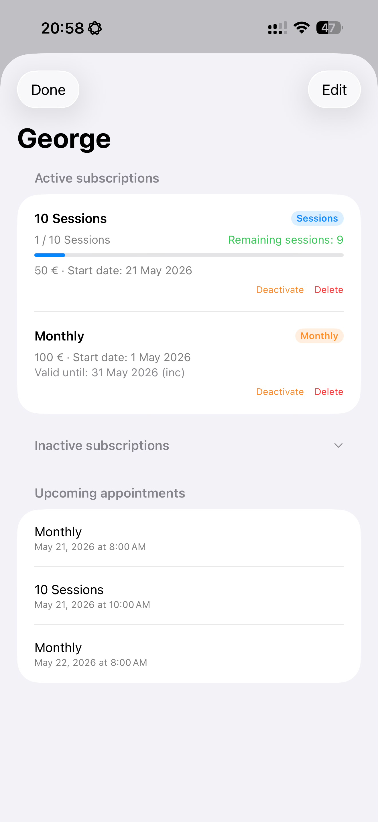 Appointments & Reports: Agenda screenshot 3