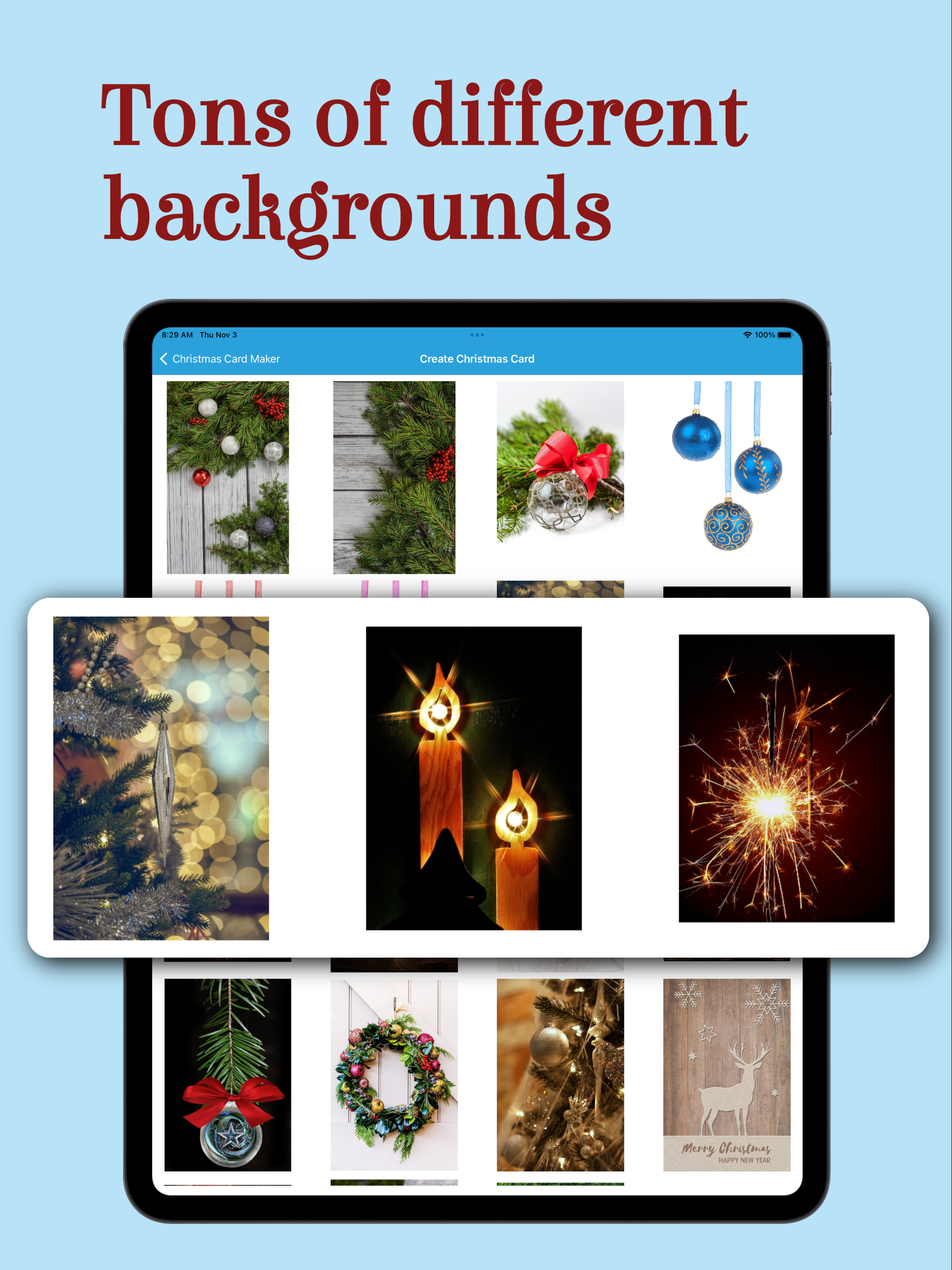 Christmas New Year Card Maker
