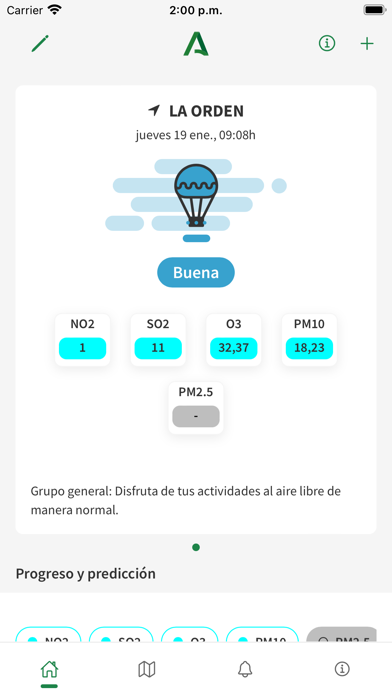 Calidad del Aire Andalucía Screenshot