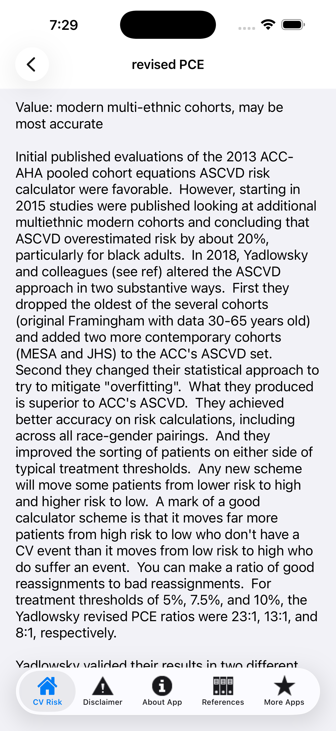 CV Risk Estimation screenshot 6