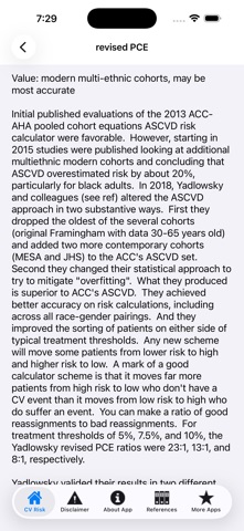 CV Risk Estimation Screenshot 6 of 7