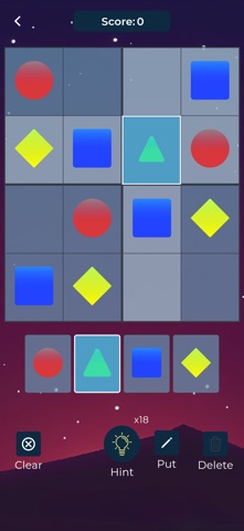 Sudoku Shapes iPhone screenshot