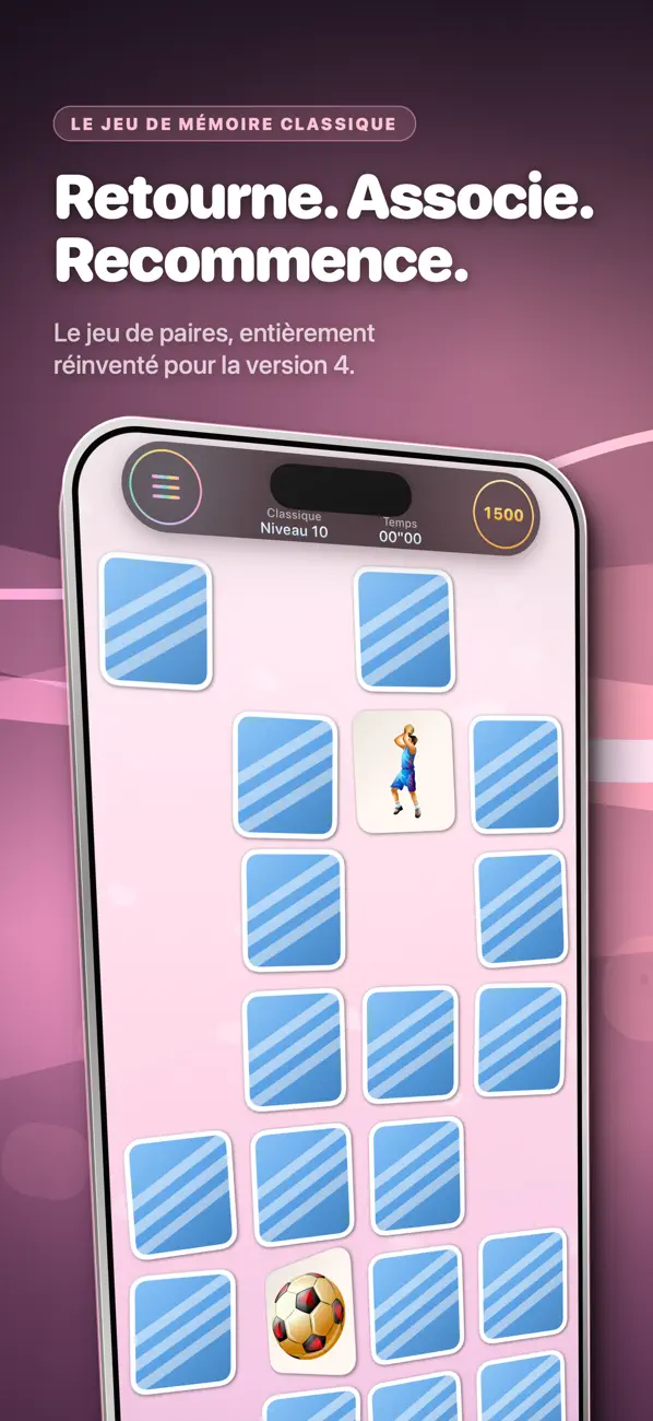 Screenshot #1 pour Le jeu des Paires - Memo