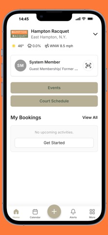 Hampton Racquet CourtReserve screenshot