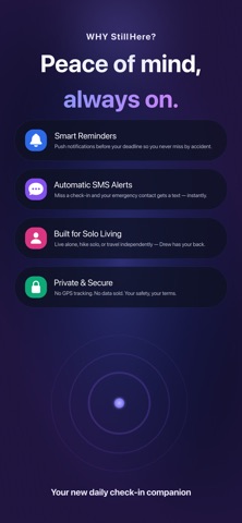 StillHere Daily Checkin App iPhone screenshot