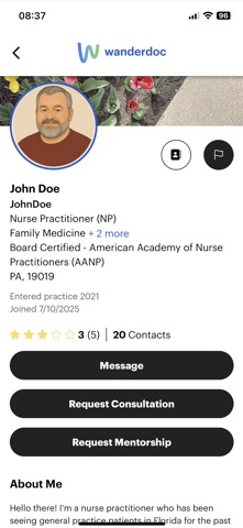 wanderdoc iPhone screenshot