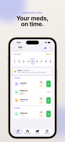 Curani – Medication Reminder Screenshot 1 of 9