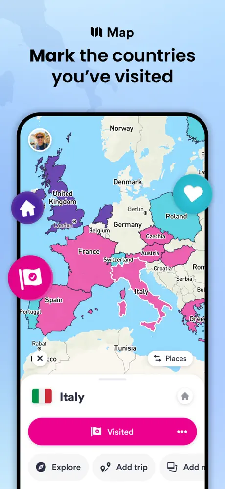 Skratch: Travel Map & eSIM screenshot 2
