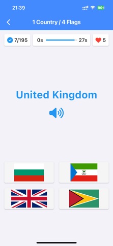 World Flags-Dictionary, Quiz Screenshot 6 of 10
