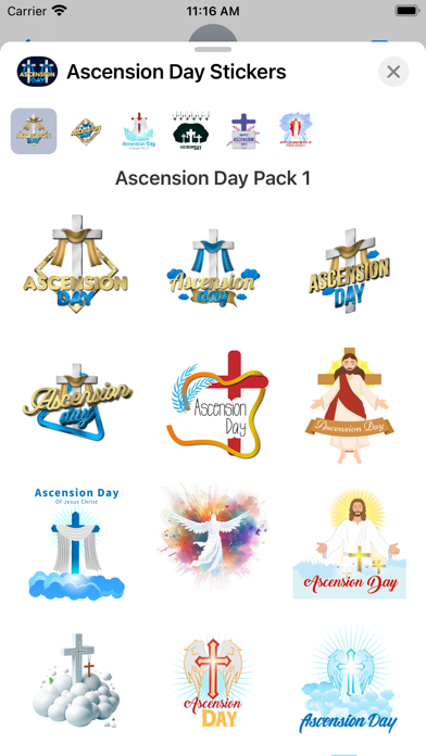 Screenshot #1 pour Ascension Day Stickers