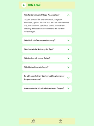 Garten-Liebling iPad screenshot