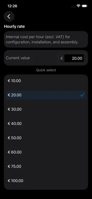 WebshopCalc screenshot 4