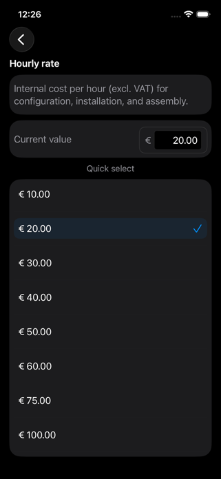 WebshopCalc Screenshot 4 of 5