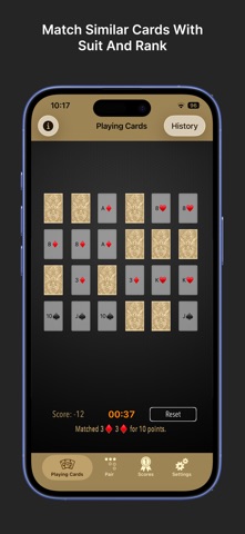 Matchismo - Offline card game iPhone screenshot