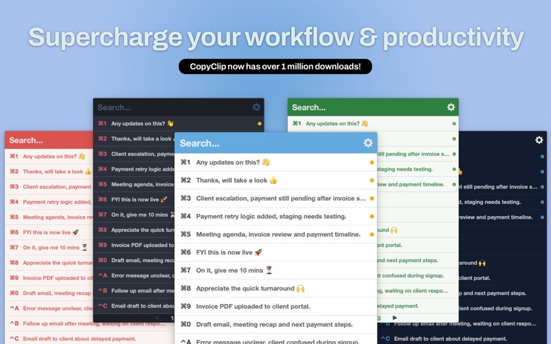 Screenshot #1 pour CopyClip 2 - Clipboard Manager
